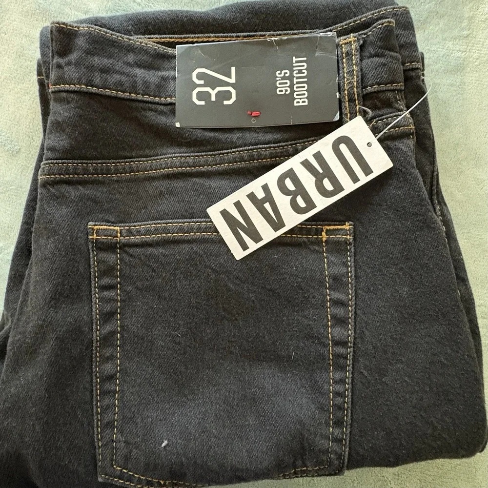BDG Urban Outfitters Jeans‎ Womens 32 Black 90's Bootcut Western Cowboy 35x32